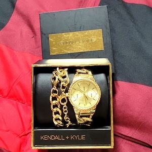 Kendall and Kyle Gold plate watch set